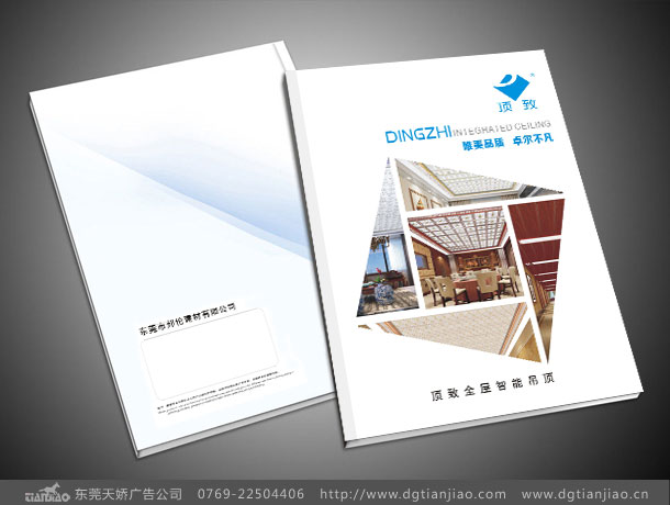 頂致天花宣傳冊設(shè)計_裝飾材料畫冊冊設(shè)計制作-東莞天嬌廣告公司